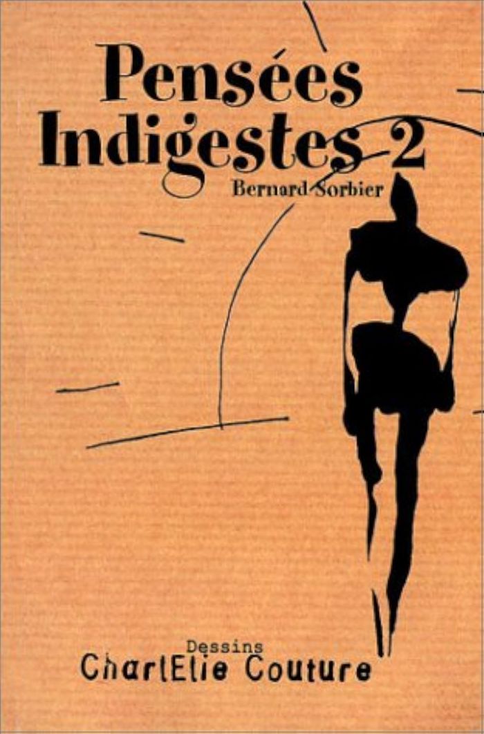 Couverture du livre « PENSEES INDIGESTES 2 », librairie Les Contes Infusés à Corte