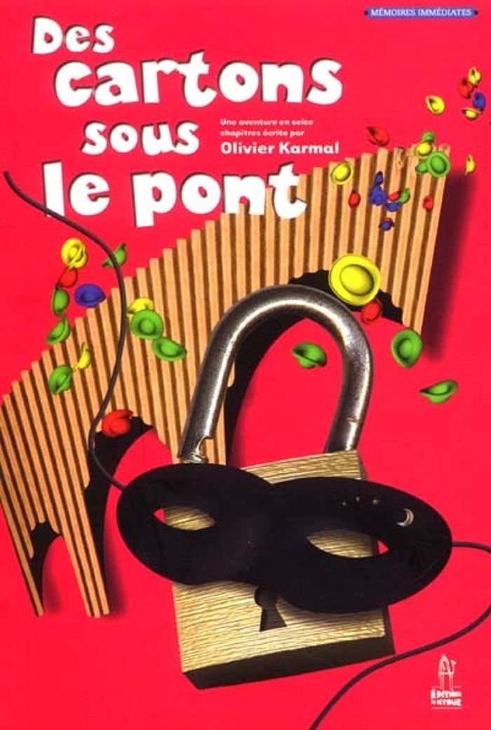 Couverture du livre « DES CARTONS SOUS LES PONTS » de Nagi Karmal, librairie Les Contes Infusés à Corte