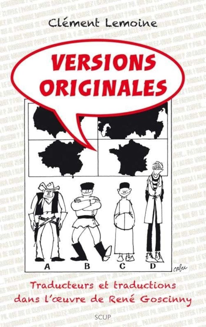 Couverture du livre « VERSIONS ORIGINALES - TRADUCTEURS ET TRADUCTIONS DANS L'OEUVRE DE RENE GOSCINNY », librairie Les Contes Infusés à Corte