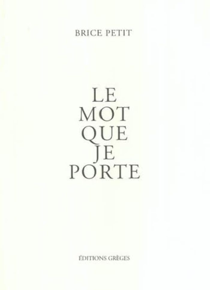 Couverture du livre « LE MOT QUE JE PORTE », librairie Les Contes Infusés à Corte