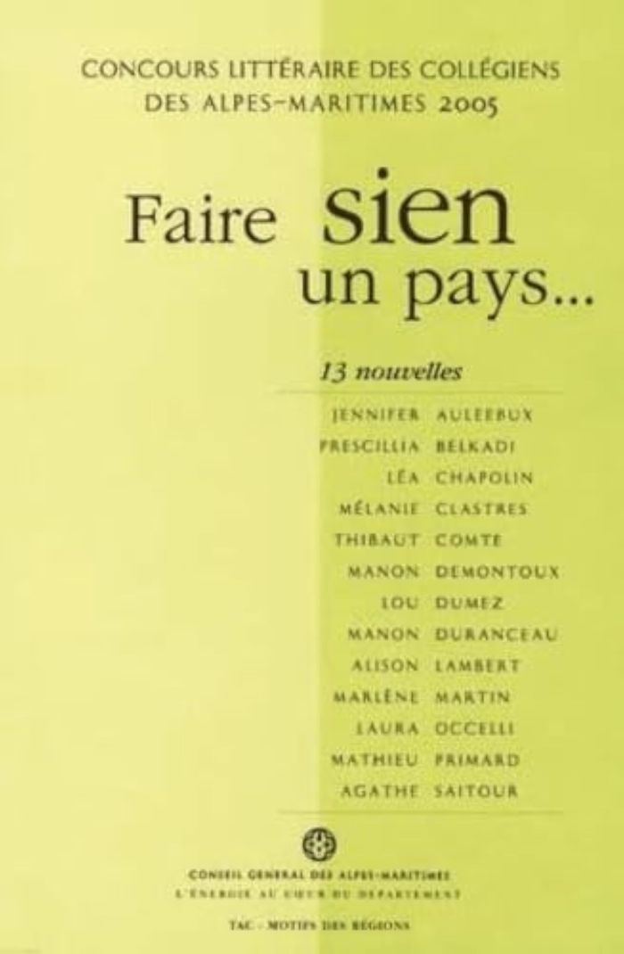 Couverture du livre « FAIRE SIEN UN PAYS » de Collectif, librairie Les Contes Infusés à Corte