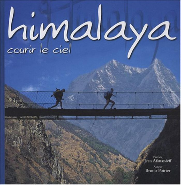 Couverture du livre « **HIMALAYA COURIR LE CIEL** », librairie Les Contes Infusés à Corte