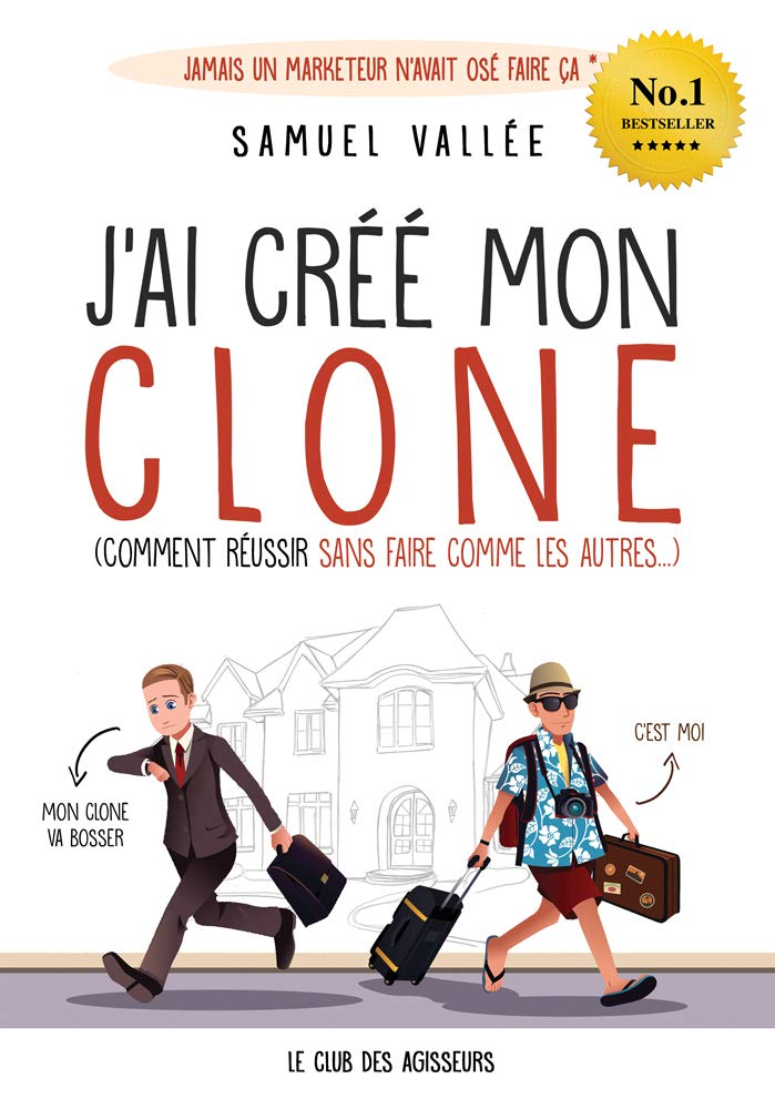 Couverture du livre « J'AI CREE MON CLONE » de Samuel Vallee, librairie Les Contes Infusés à Corte