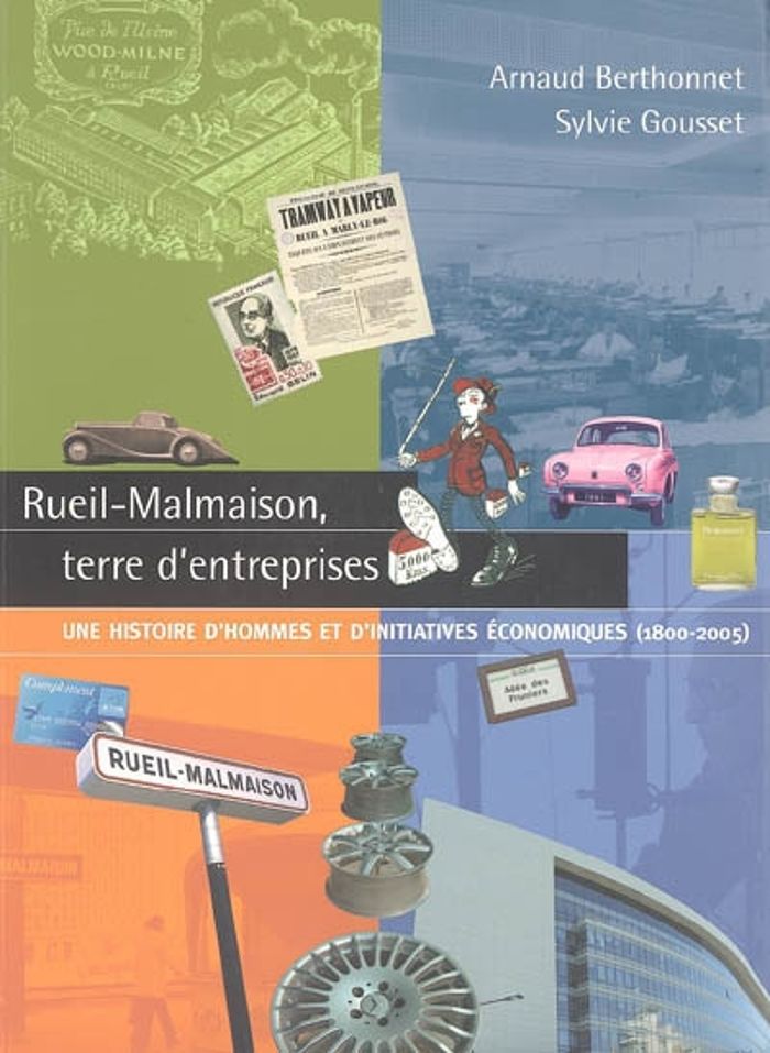 Couverture du livre « RUEIL-MALMAISON, TERRE D'ENTREPRISES - CD ROM INCLUS » de Berthonnet Gousset, librairie Les Contes Infusés à Corte