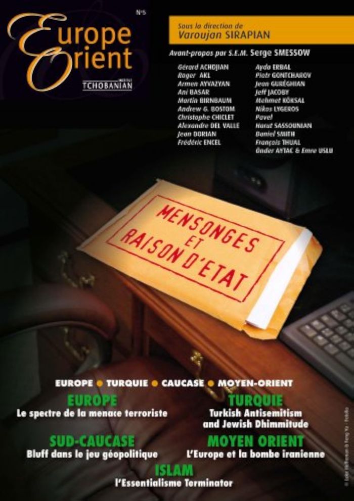 Couverture du livre « EUROPE & ORIENT N  5 : MENSONGES ET RAISONS D'ETAT » de V. Sirapian, librairie Les Contes Infusés à Corte