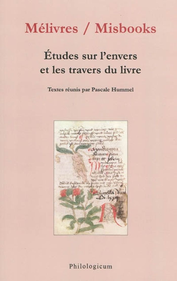 Couverture du livre « MELIVRES / MISBOOKS ETUDES SUR L ENVERS ET LE TRAVERS DU LIVRE », librairie Les Contes Infusés à Corte