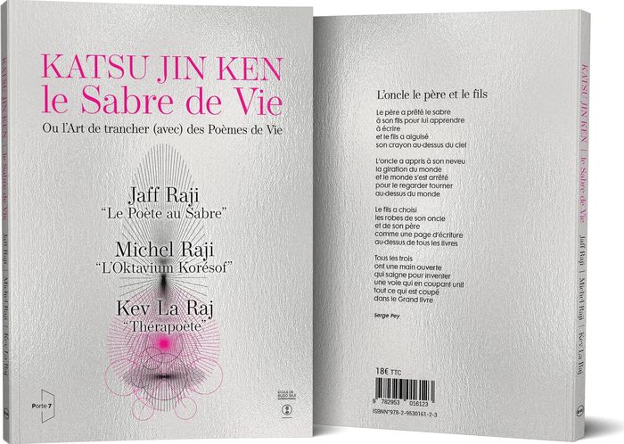 Couverture du livre « KATSU JIN KEN LE SABRE DE VIE - OU L'ART DE TRANCHER (AVEC) DES PEMES DE VIE », librairie Les Contes Infusés à Corte