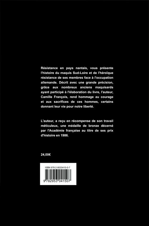 Quatrième de couverture de « RESISTANCE EN PAYS NANTAIS »