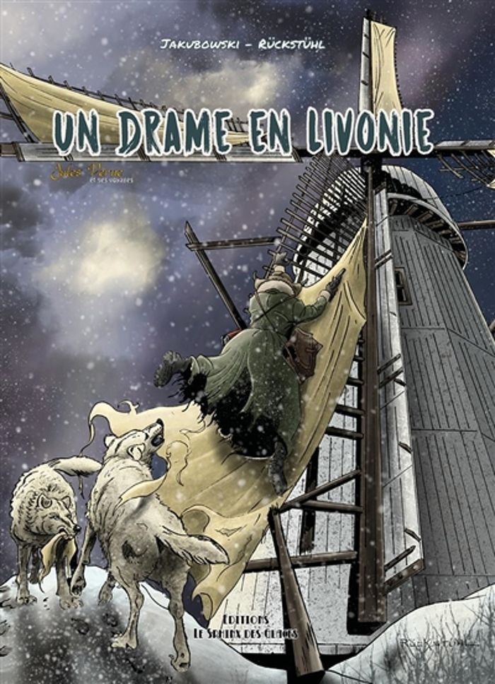 Couverture du livre « JULES VERNE ET SES VOYAGES - T05 - UN DRAME EN LIVONIE » de Jakubowski/ruckstuhl, librairie Les Contes Infusés à Corte