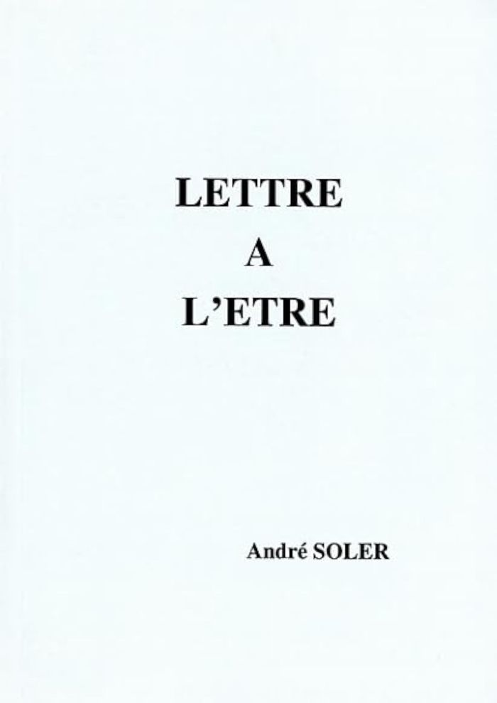 Couverture du livre « LETTRE A L'ETRE », librairie Les Contes Infusés à Corte