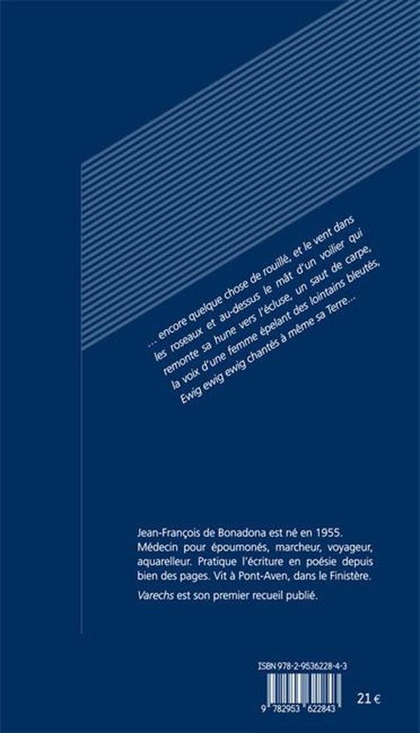 Quatrième de couverture de « VARECHS »