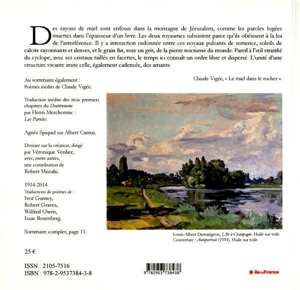 Quatrième de couverture de « PEUT-ETRE, , N 5, 2014 »