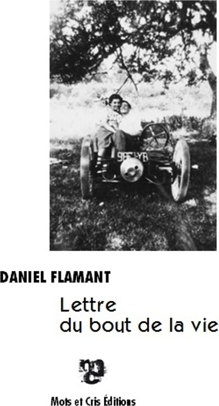 Couverture du livre « LETTRE DU BOUT DE LA VIE » de Daniel Flamant, librairie Les Contes Infusés à Corte