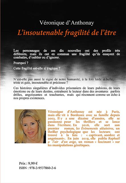Quatrième de couverture de « L'INSOUTENABLE FRAGILITE DE L'ETRE - NOUVELLES »
