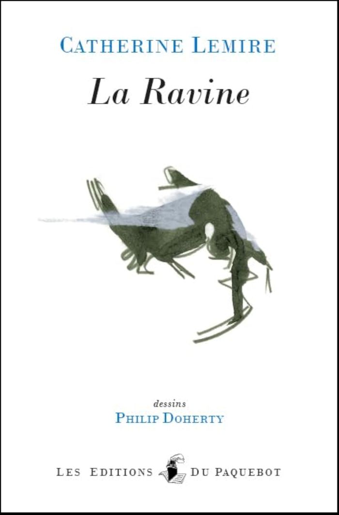 Couverture du livre « LA RAVINE POESIES DE CATHERINE LEMIRE ILLUSTREES PAR PHILIPPE DOHERTY » de Catherine Lemire, librairie Les Contes Infusés à Corte
