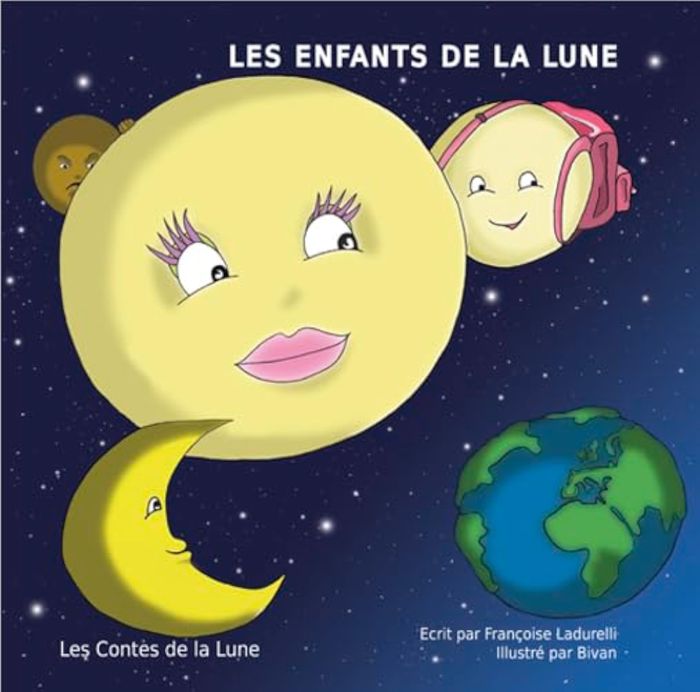 Couverture du livre « LES ENFANTS DE LA LUNE » de Darras/ladurelli, librairie Les Contes Infusés à Corte