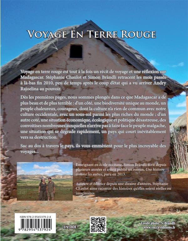 Quatrième de couverture de « VOYAGE EN TERRE ROUGE »