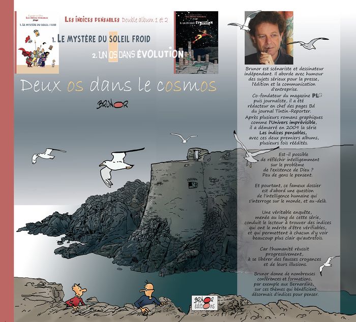 Couverture du livre « LES INDICES-PENSABLES DOUBLE ALBUM TOME 1 ET 2 - DEUX OS DANS LE COSMOS (SAISON 1) », librairie Les Contes Infusés à Corte