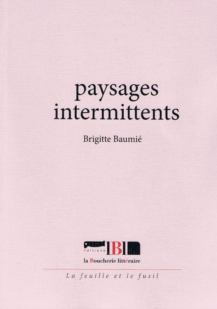 Couverture du livre « PAYSAGES INTERMITTENTS », librairie Les Contes Infusés à Corte