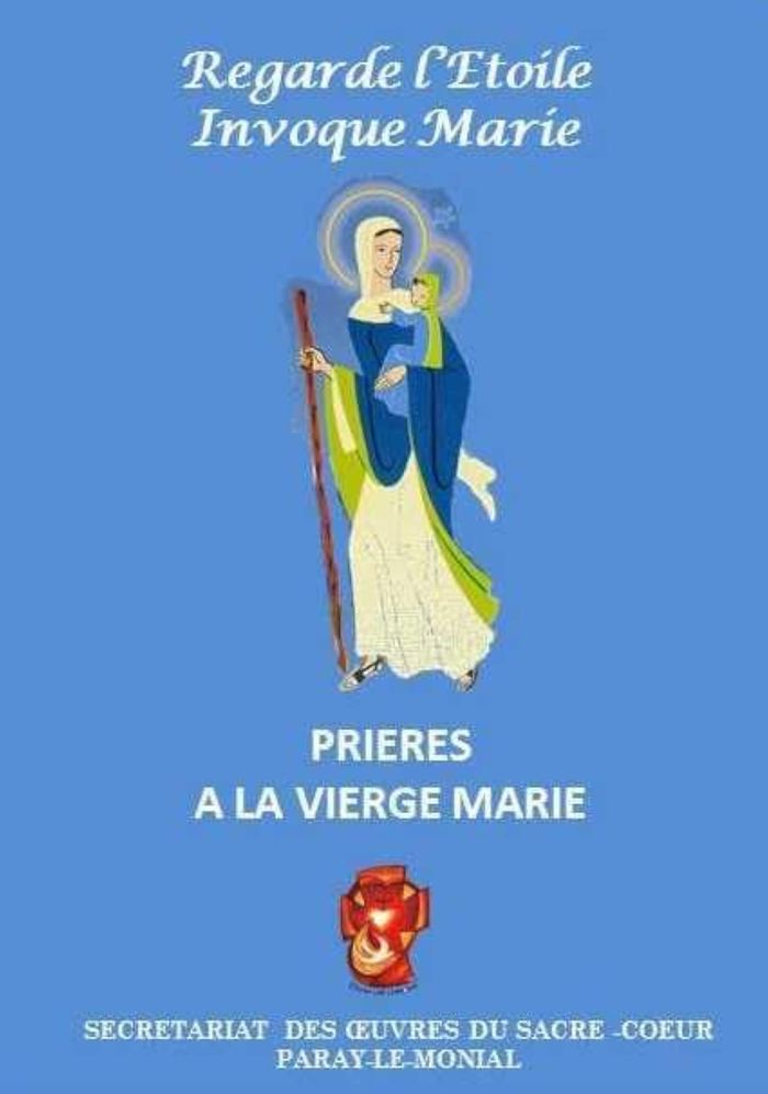 Couverture du livre « REGARDE L'ETOILE INVOQUE MARIE - PRIERES A LA VIERGE MARIE » de Collectif, librairie Les Contes Infusés à Corte