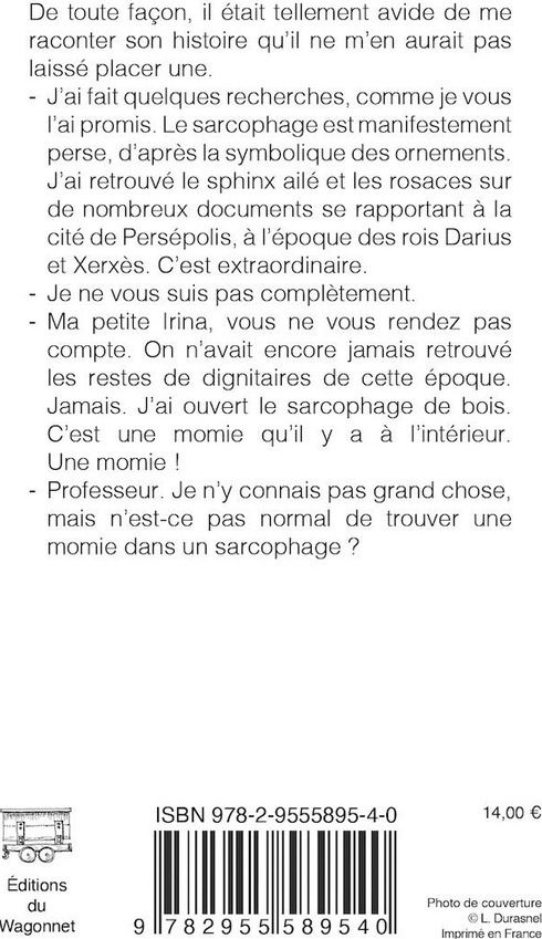 Quatrième de couverture de « La momie de Bucarest »