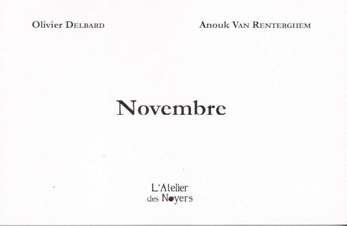 Couverture du livre « NOVEMBRE » de Delbard, librairie Les Contes Infusés à Corte