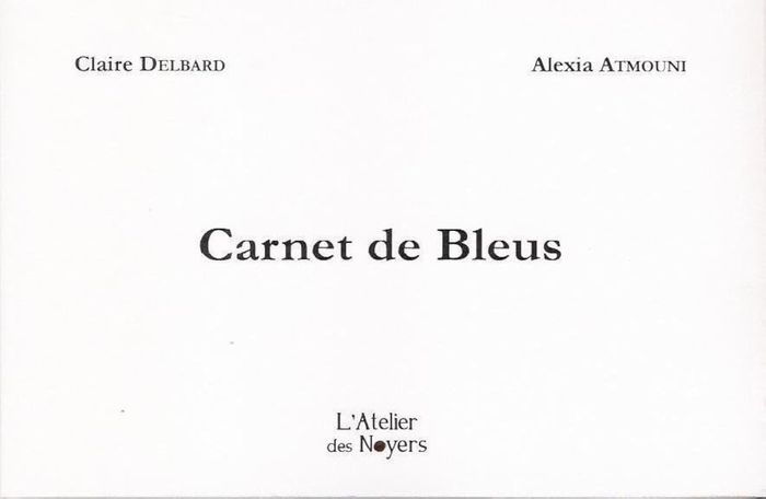 Couverture du livre « CARNETS DE BLEUS », librairie Les Contes Infusés à Corte