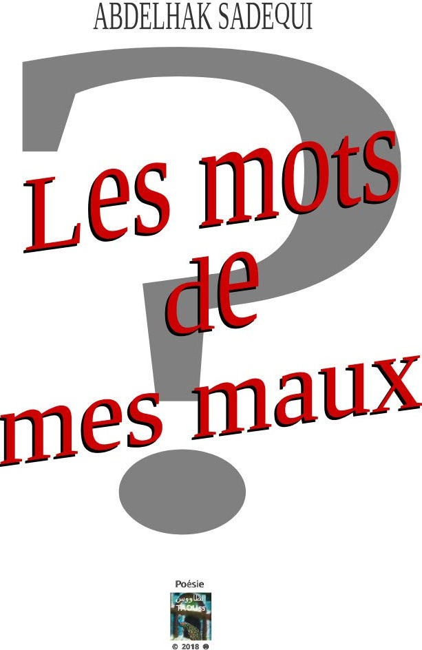 Couverture du livre « LES MOTS DE MES MAUX » de Abdelhak Sadequi, librairie Les Contes Infusés à Corte