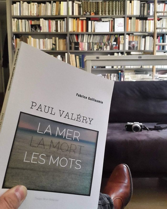 Couverture du livre « PAUL VALERY LA MER LA MORT LES MOTS » de Fabrice Guillaumie, librairie Les Contes Infusés à Corte