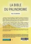 Quatrième de couverture de « LA BIBLE DU PALINDROME »