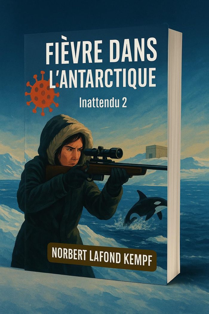 Couverture du livre « Fièvre dans l'Antarctique : Inattendu 2 » de Norbert Lafond Kempf, librairie Les Contes Infusés à Corte