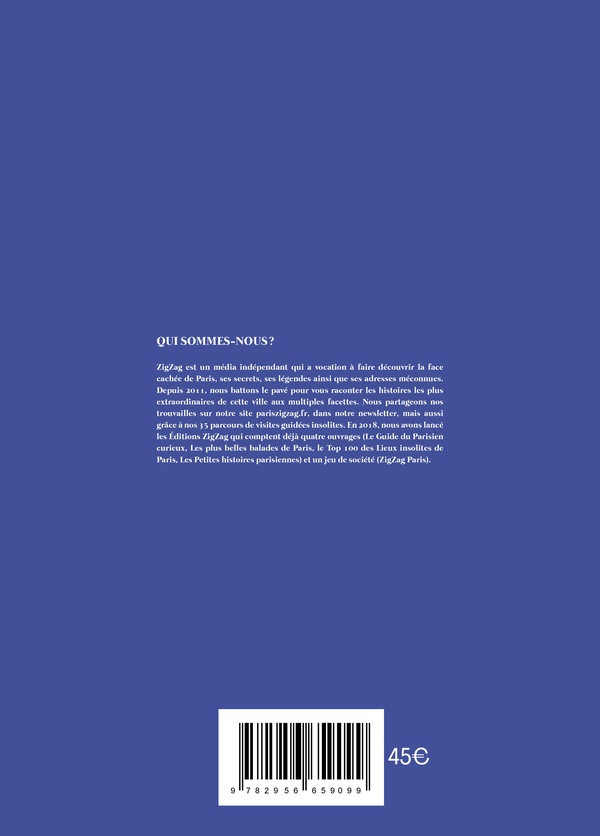 Quatrième de couverture de « PARIS DANS L'OEIL DE SES HABITANTS »