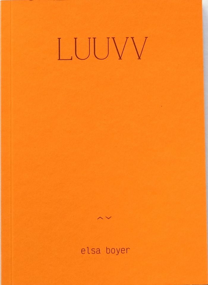 Couverture du livre « Luuvv » de Elsa Boyer, librairie Les Contes Infusés à Corte