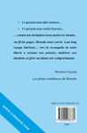 Quatrième de couverture de « Les petites confidences de Monette : recueil »