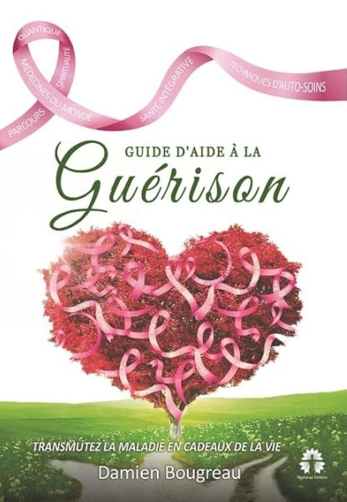 Couverture du livre « GUIDE D'AIDE A LA GUERISON - TRANSMUTEZ LA MALADIE EN CADEAUX DE LA VIE », librairie Les Contes Infusés à Corte