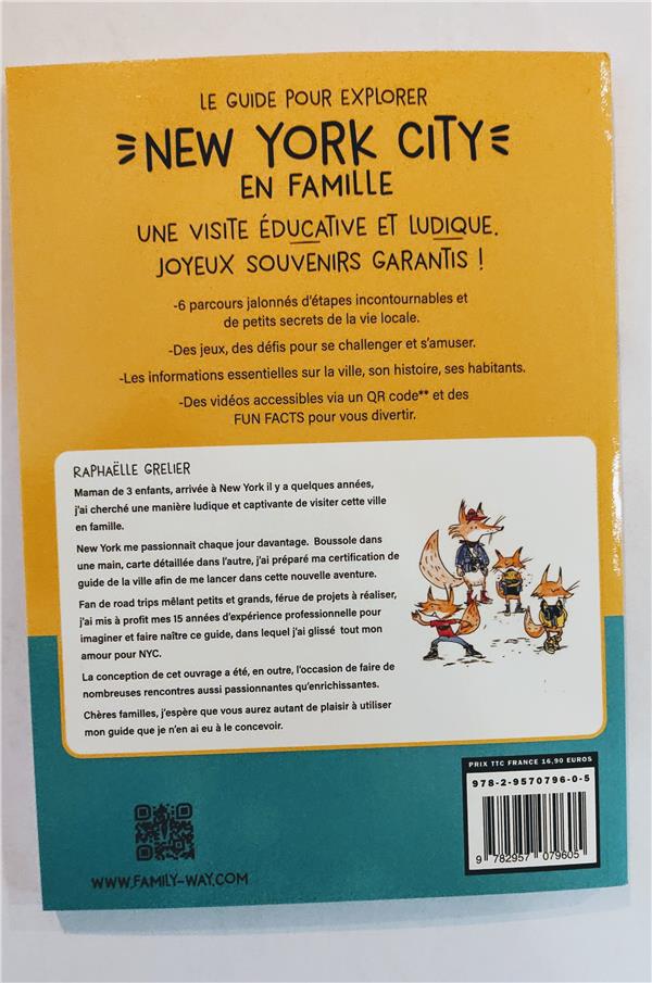Quatrième de couverture de « DES JEUX DE PISTE POUR EXPLORER NEW YORK EN FAMILLE »