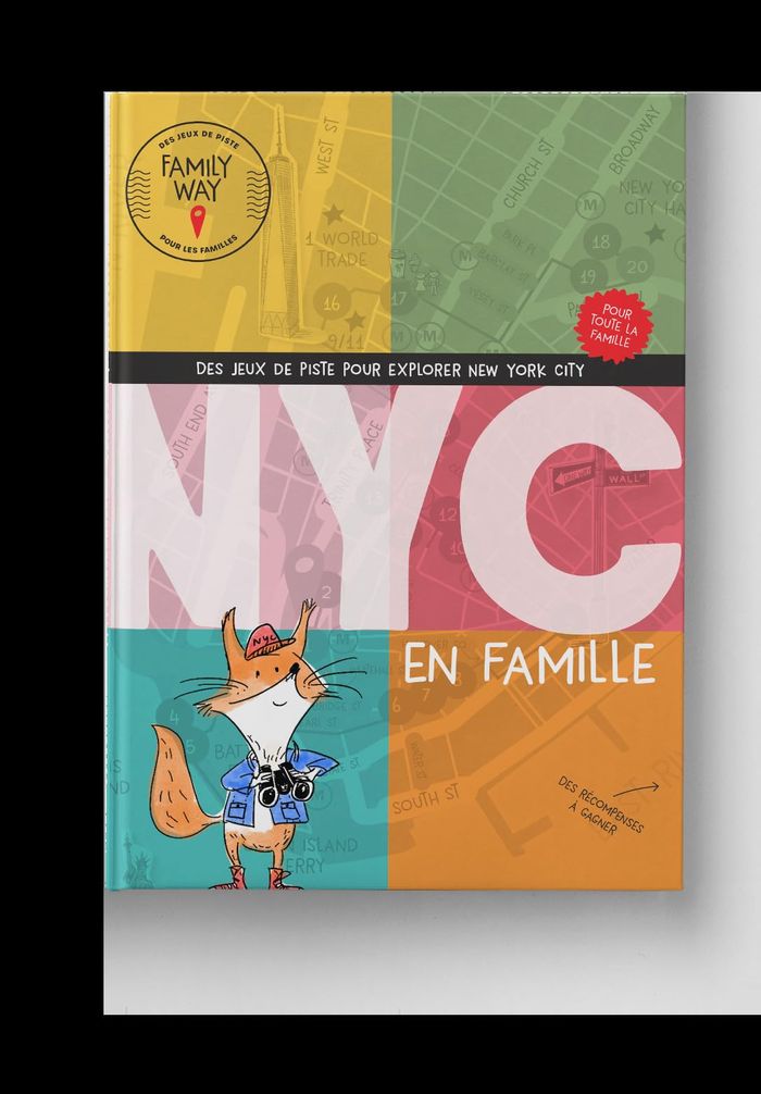 Couverture du livre « DES JEUX DE PISTE POUR EXPLORER NEW YORK EN FAMILLE », librairie Les Contes Infusés à Corte