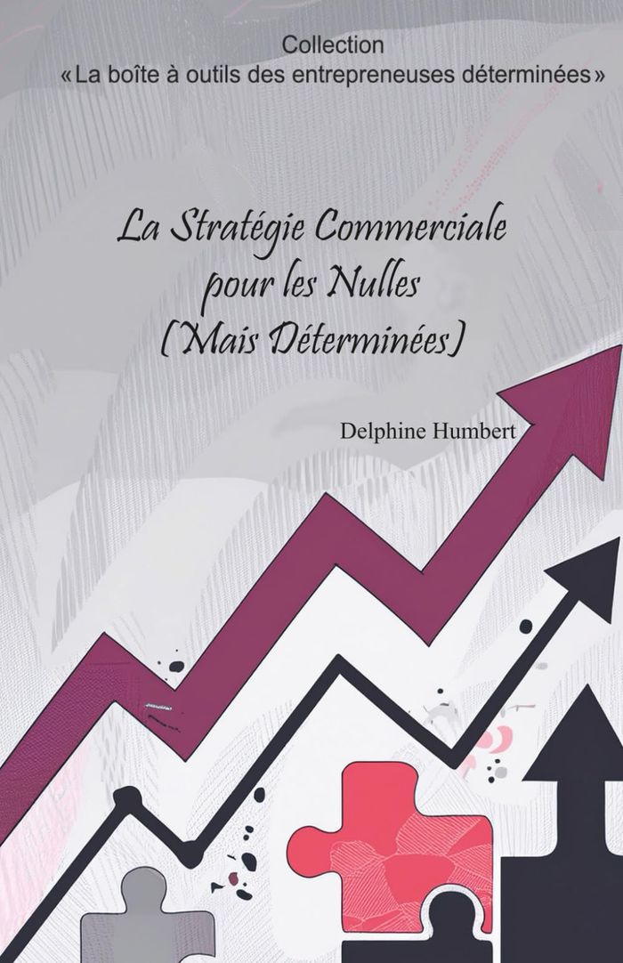 Couverture du livre « La stratégie commerciale pour les nulles (mais déterminées): : Construis ta stratégie, trouve tes clients et développe ton activité sans pression » de Delphine Humbert, librairie Les Contes Infusés à Corte