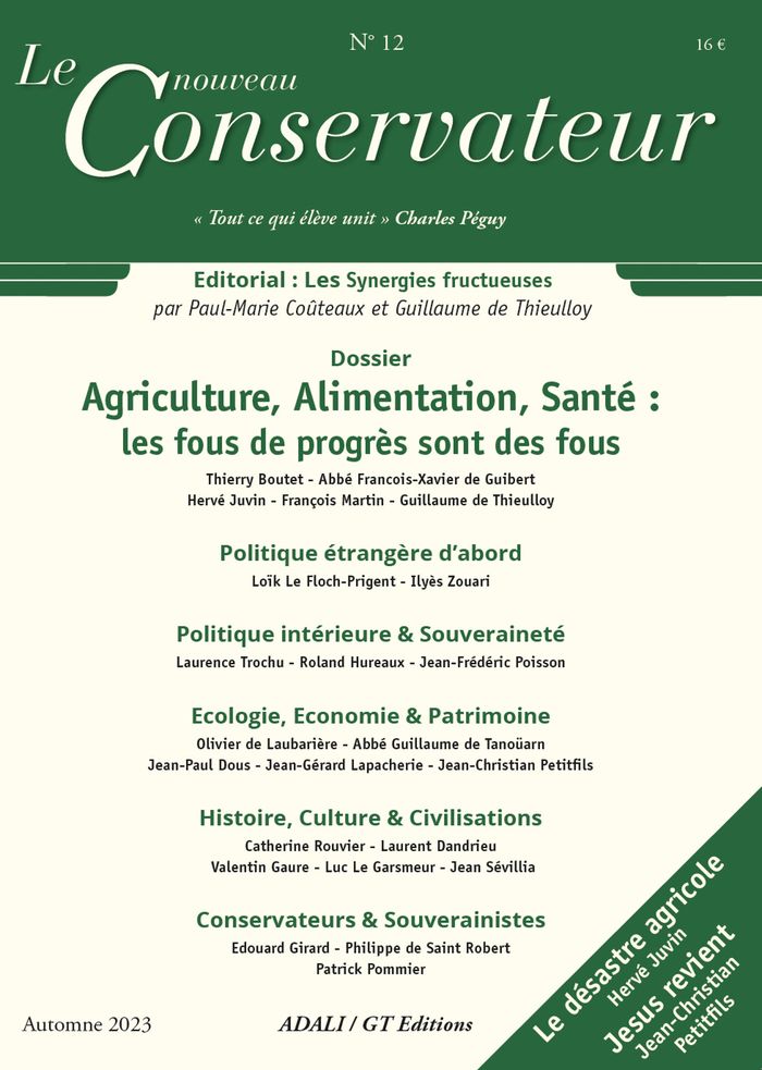 Couverture du livre « LE NOUVEAU CONSERVATEUR N 12 » de Paul-Marie Couteaux, librairie Les Contes Infusés à Corte
