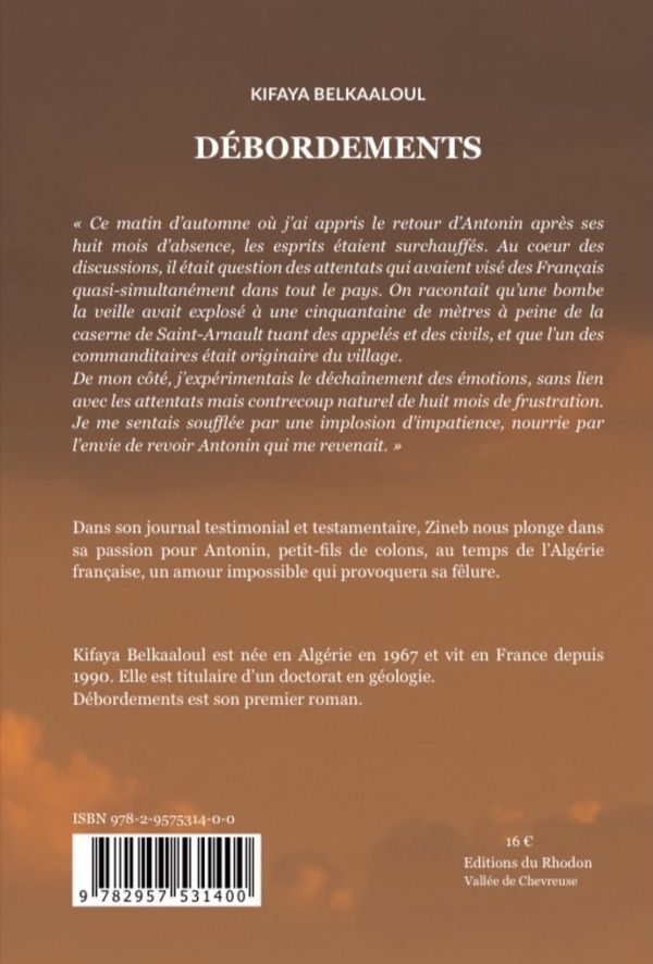 Quatrième de couverture de « DEBORDEMENTS »