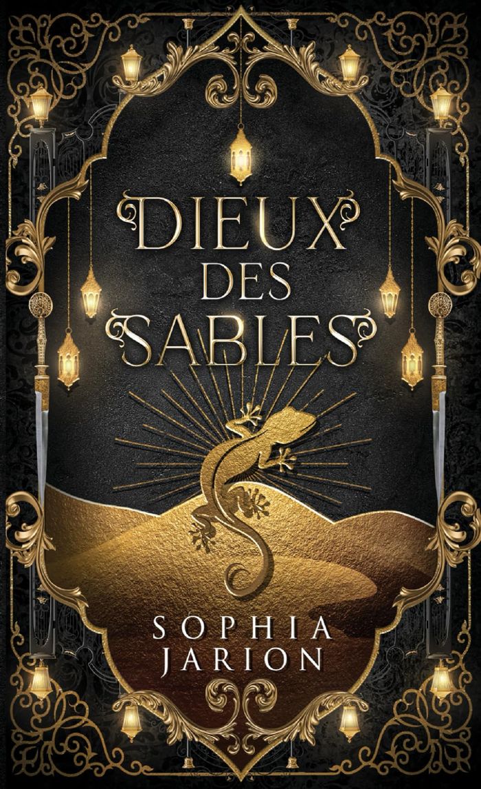 Couverture du livre « Dieux des sables » de Sophia Jarion, librairie Les Contes Infusés à Corte