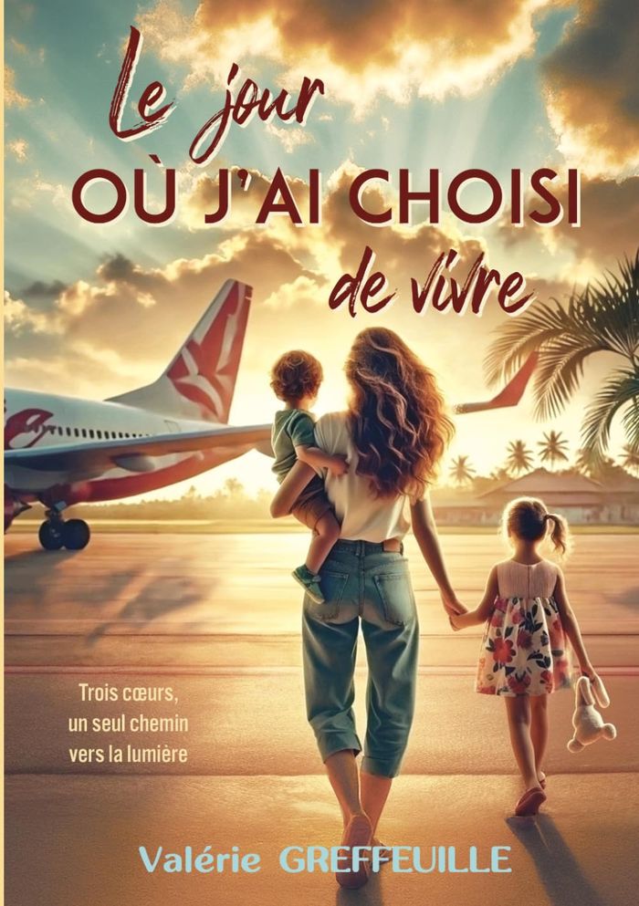 Couverture du livre « Le jour où j'ai choisi de vivre : trois coeurs, un seul chemin vers la lumière » de Valérie Greffeuille, librairie Les Contes Infusés à Corte