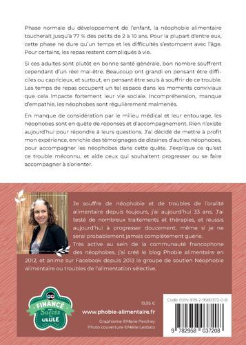 Quatrième de couverture de « NEOPHOBIE ALIMENTAIRE ET TROUBLES DE L'ORALITE CHEZ L'ADO ET L'ADULTE »