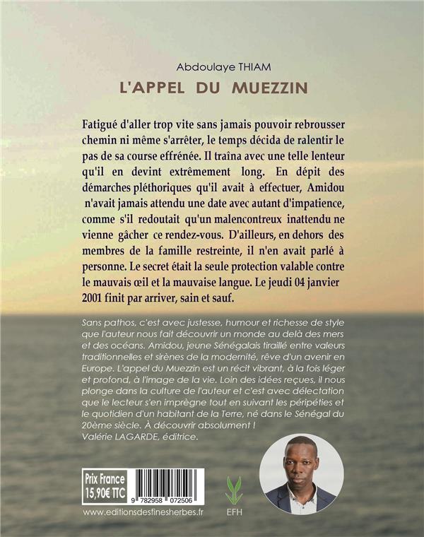 Quatrième de couverture de « L'APPEL DU MUEZZIN »