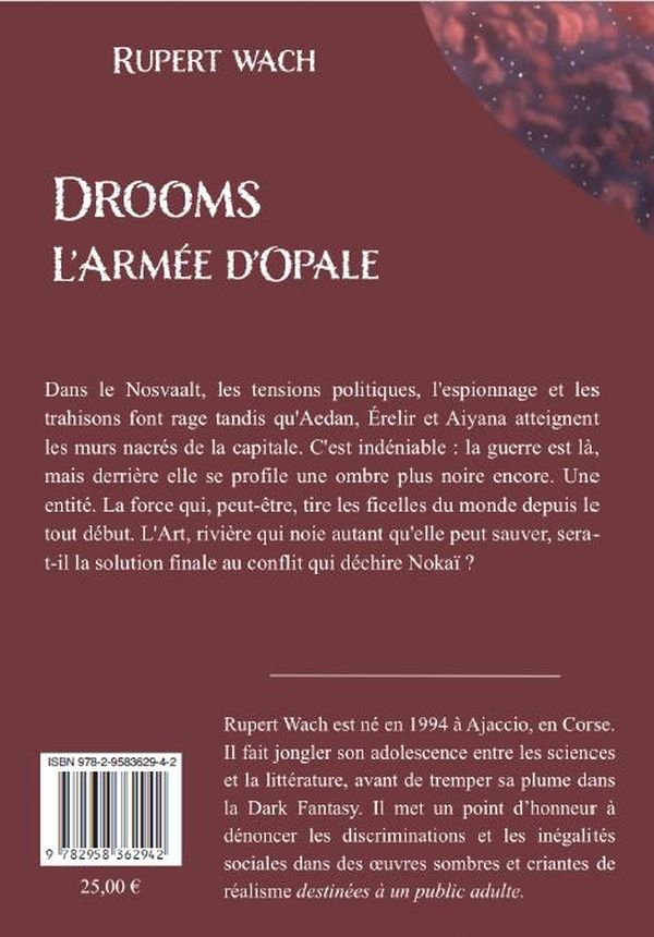 Quatrième de couverture de « L'ARMEE D'OPALE - DROOMS »