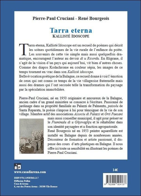 Quatrième de couverture de « TARRA ETERNA - KALLISTEIDOSCOPE »