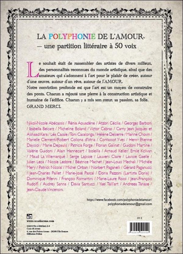 Quatrième de couverture de « La polyphonie de l'amour »