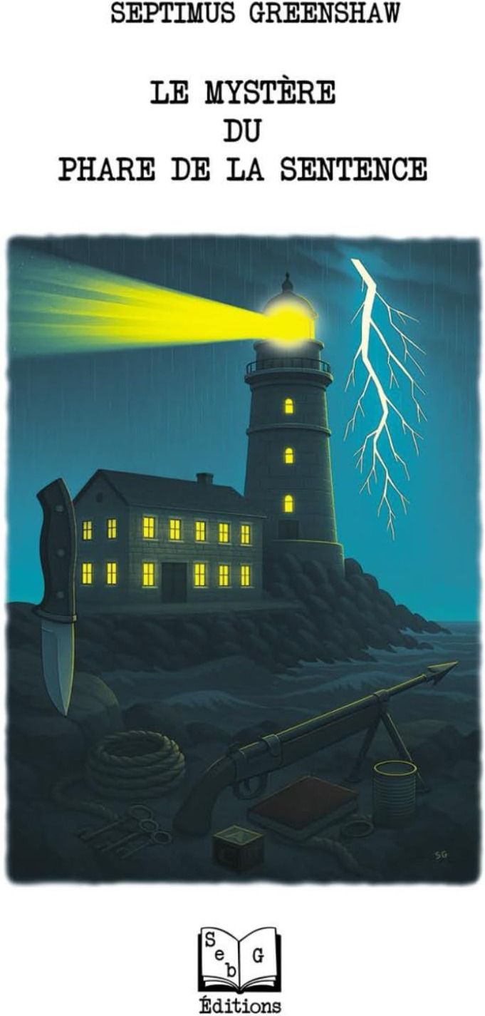 Couverture du livre « Le mystère du phare de la sentence », librairie Les Contes Infusés à Corte