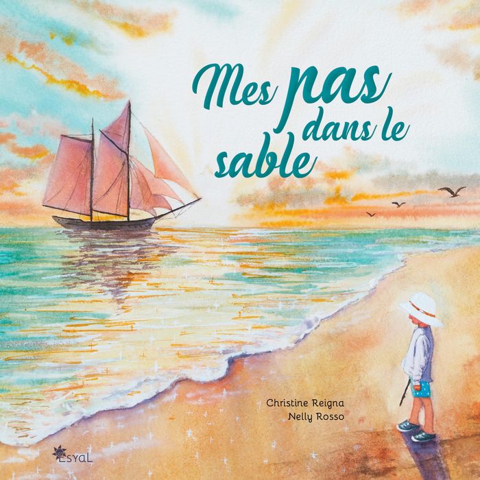 Couverture du livre « Mes pas dans le sable » de Christine Reigna, librairie Les Contes Infusés à Corte