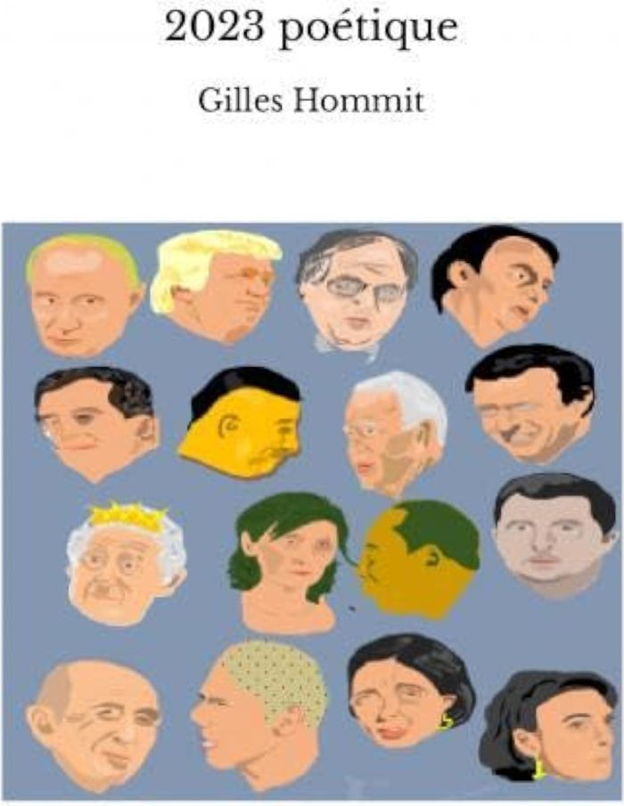 Couverture du livre « 2023 POETIQUE » de Gilles Hommit, librairie Les Contes Infusés à Corte